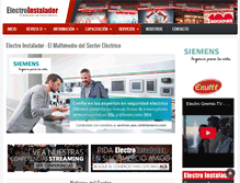 Tablet Screenshot of electroinstalador.com